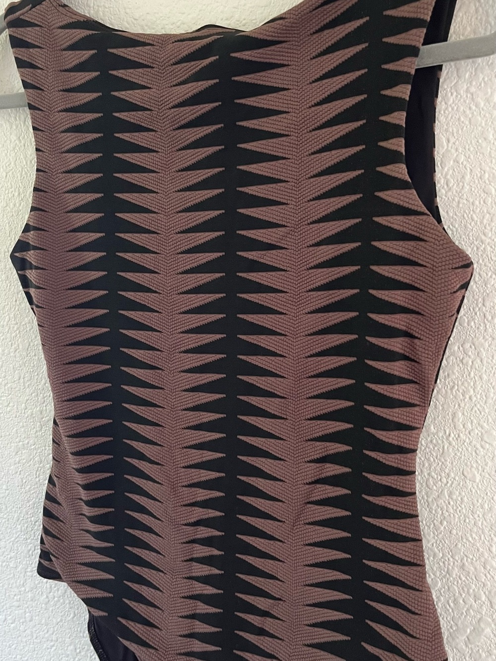 Seea Women's One-Piece Swimsuit in Black and Brown - Picture 2 of 4